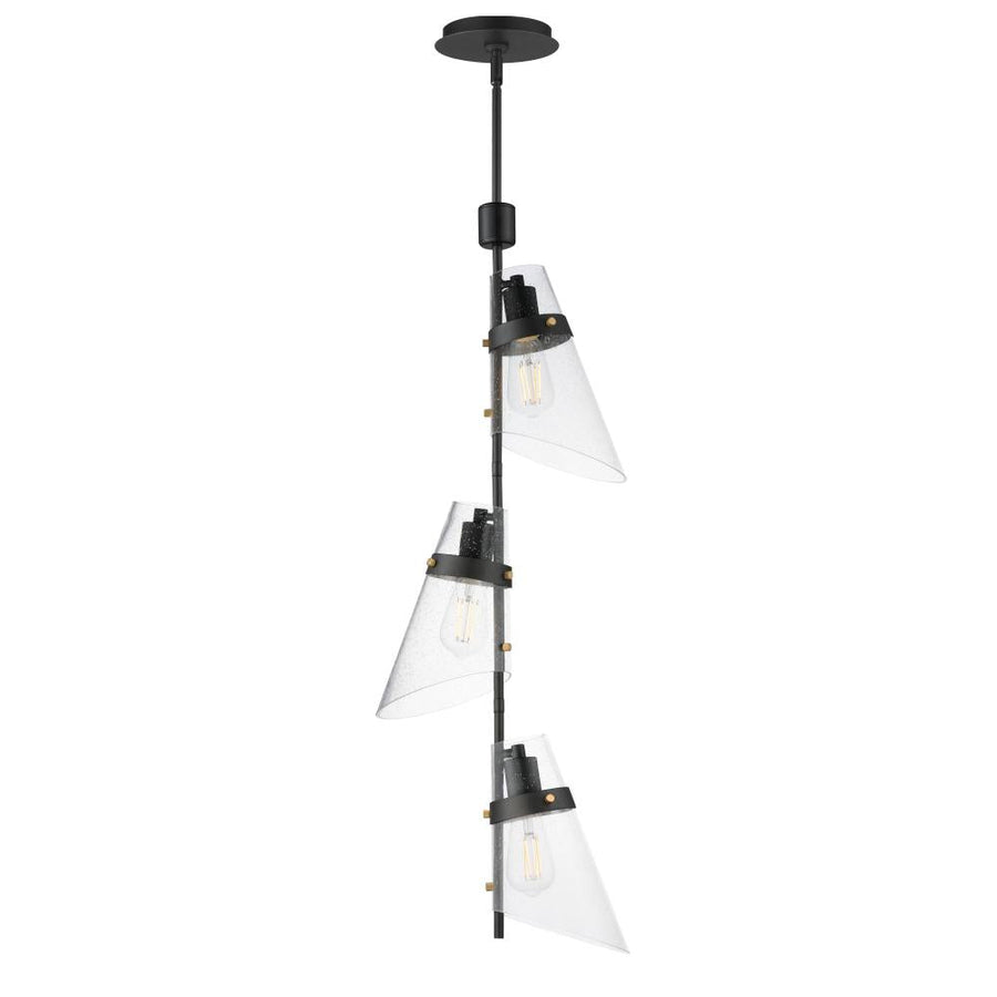 Maxim Lighting 21723CDDBZAB Finch 12 Inch Semi Flush Mount Light – Dark Bronze/Antique Brass