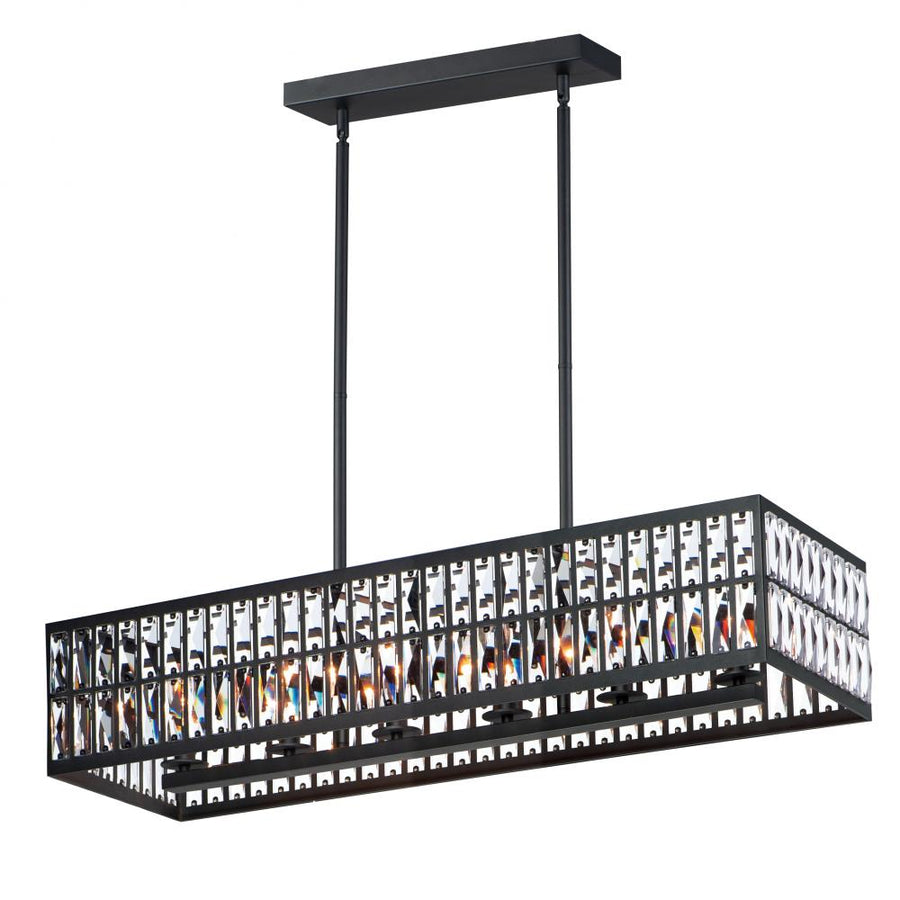 Maxim Lighting 21817BCBK Madeline 38.25 Inch Linear Pendant – Black