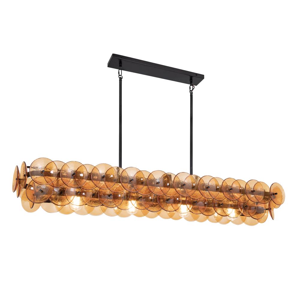 Maxim Lighting 21826AMGM Loren 54 Inch Linear Pendant – Gunmetal