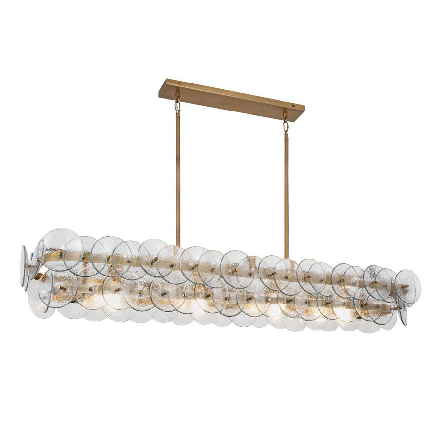 Maxim Lighting 21826TCWBR Loren 54 Inch Linear Pendant – Weathered Brass