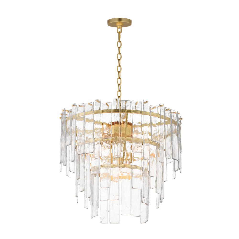 Maxim Lighting 21835AGGL Warren 24 Inch 9 Light Pendant – Gold Leaf