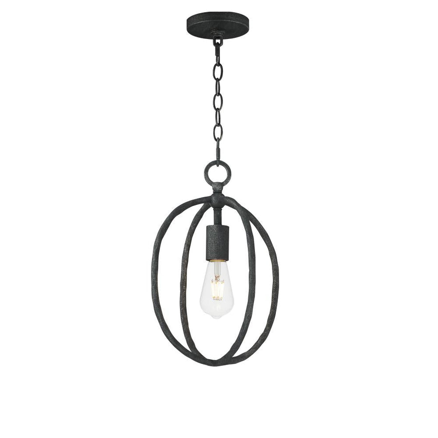 Maxim Lighting 21841BS Martel 10 Inch Mini Pendant – Blacksmith