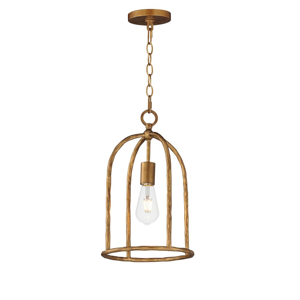 Maxim Lighting 21842EG Martel 10 Inch Semi Flush Mount Light – Etruscan Gold