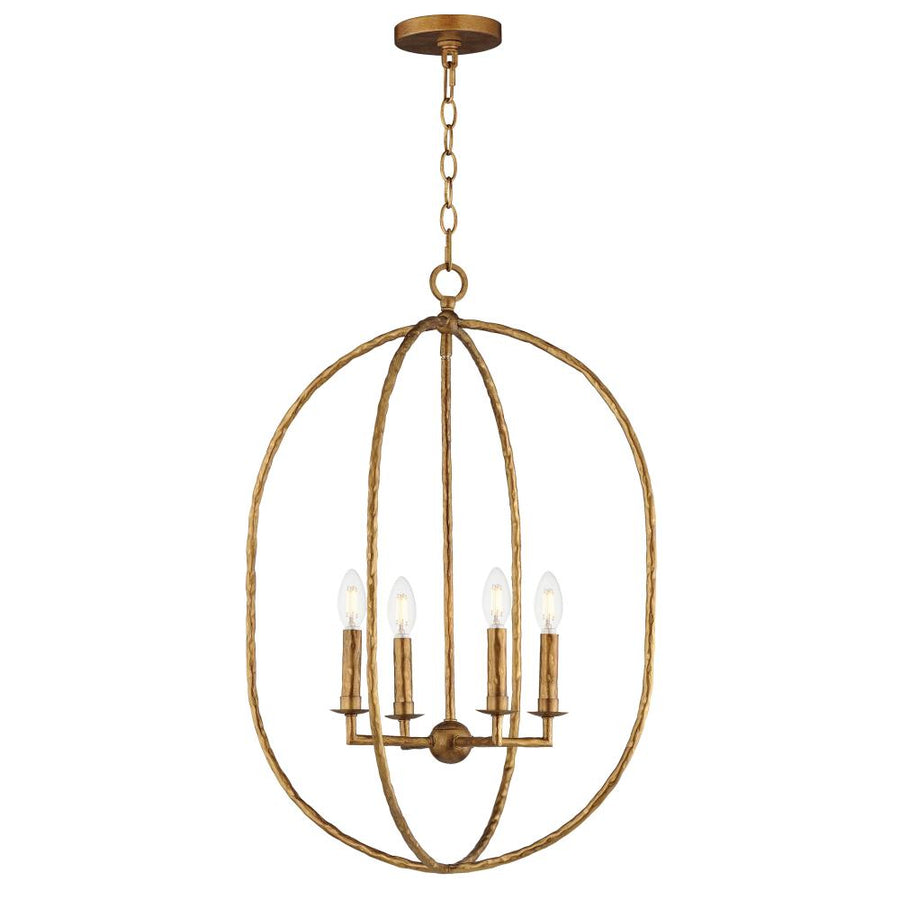Maxim Lighting 21843EG Martel 20 Inch 4 Light Pendant – Etruscan Gold