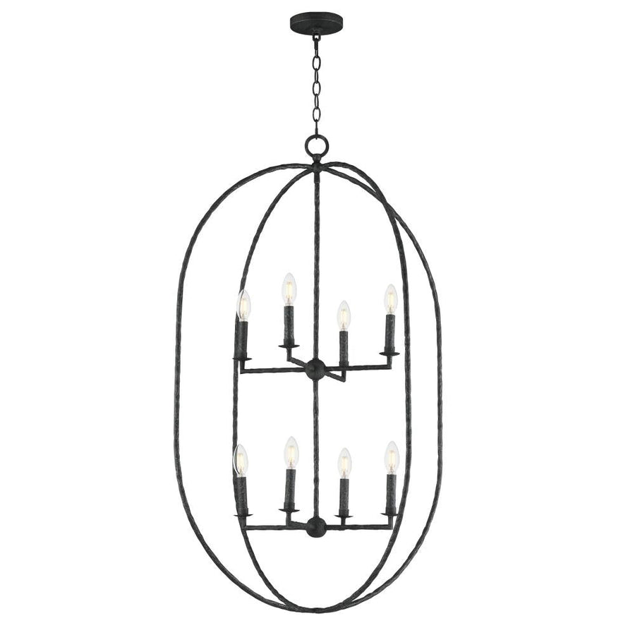Maxim Lighting 21849BS Martel 30 Inch 8 Light Pendant – Blacksmith