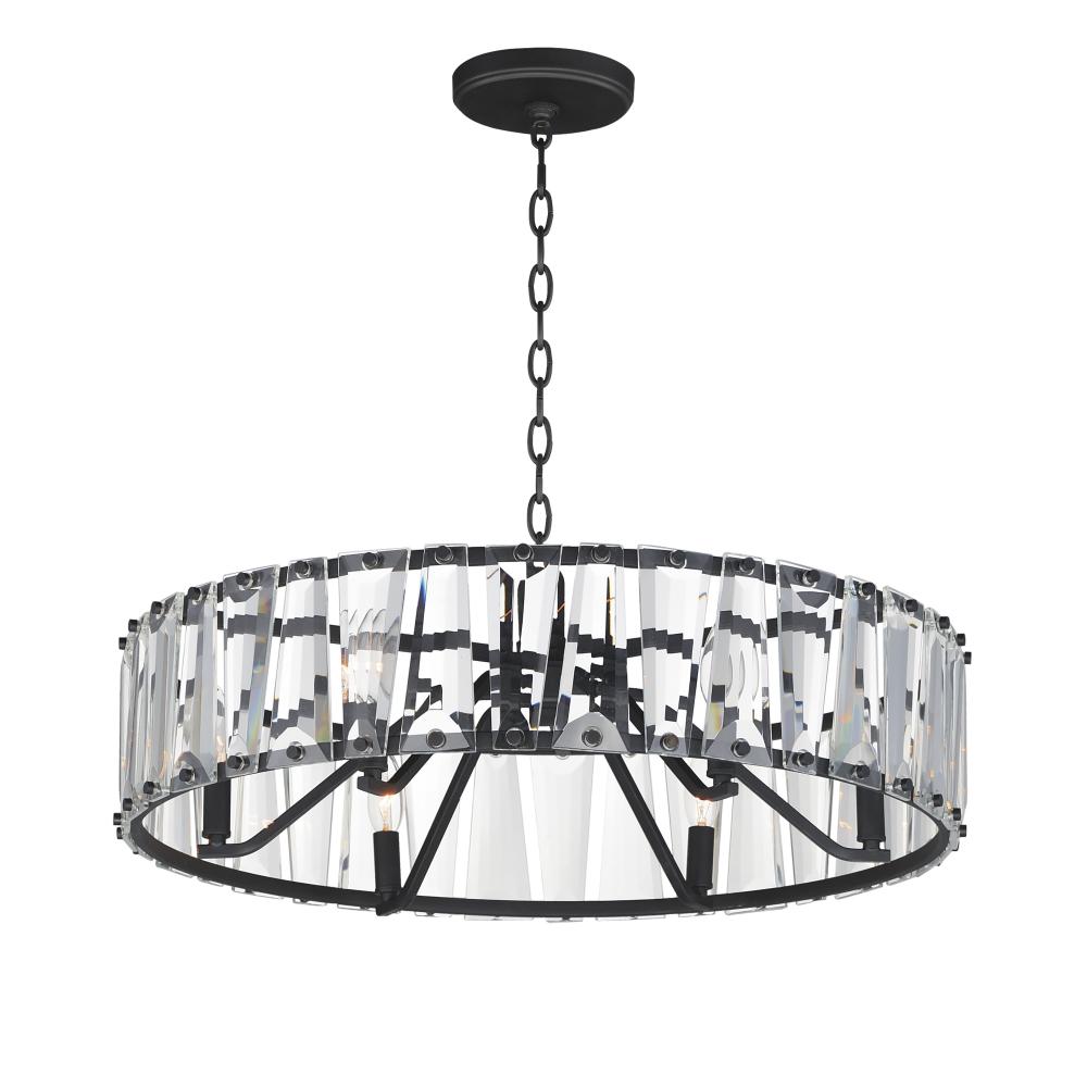 Maxim Lighting 21866BCBK Odeon 26.75 Inch Chandelier – Black
