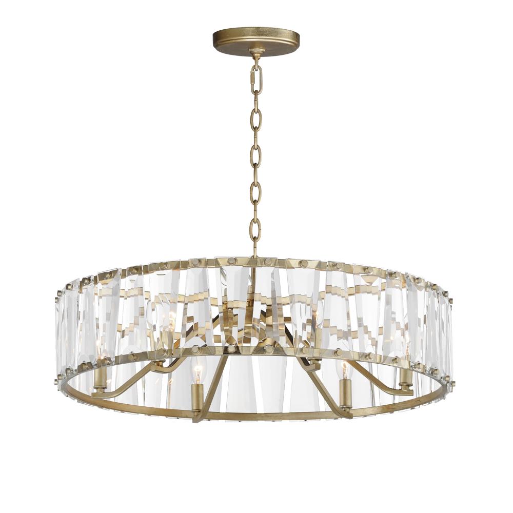 Maxim Lighting 21866BCGS Odeon 26.75 Inch Chandelier – Golden Silver
