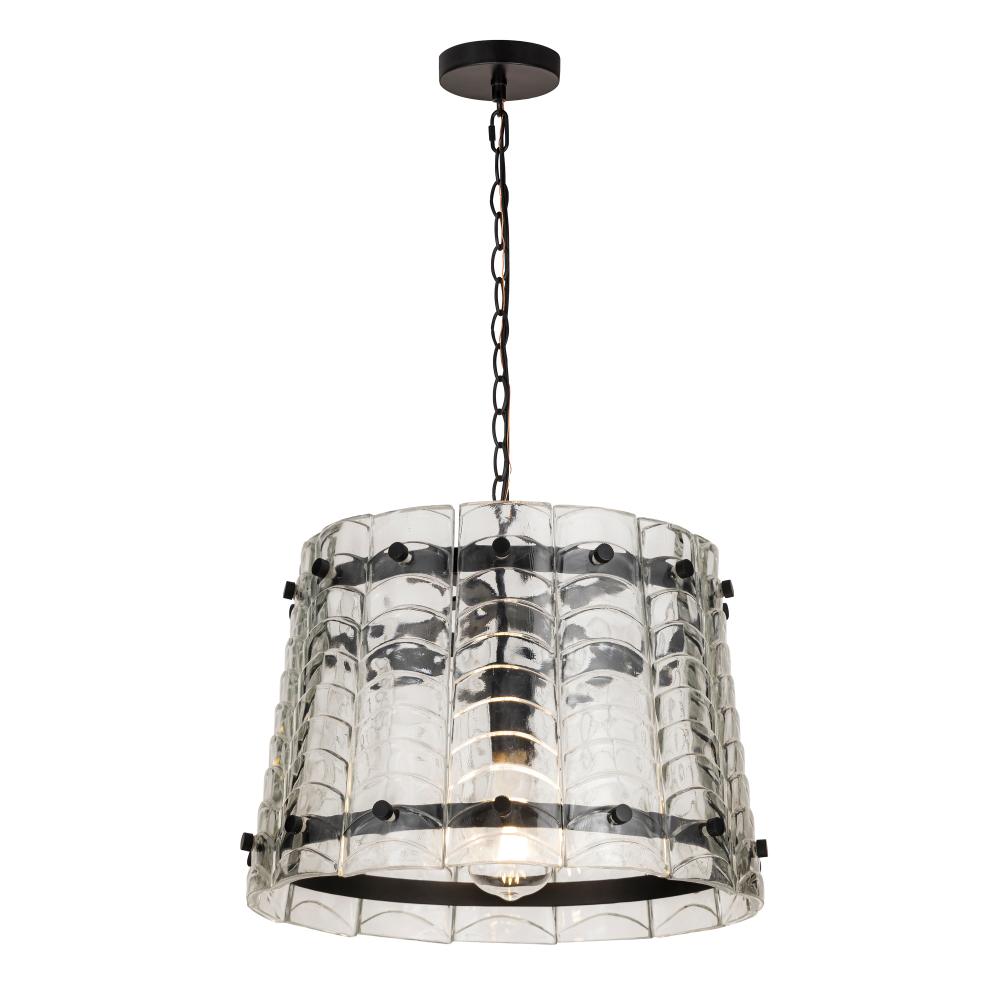 Maxim Lighting 21871CLBZ Ruche 16 Inch Semi Flush Mount Light – Bronze