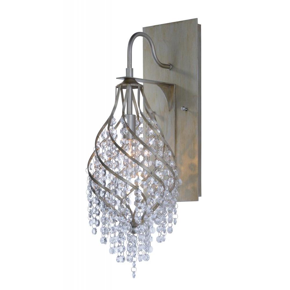 Maxim Lighting 22001BCGS Twirl 7.25 Wall Sconce - Golden Silver