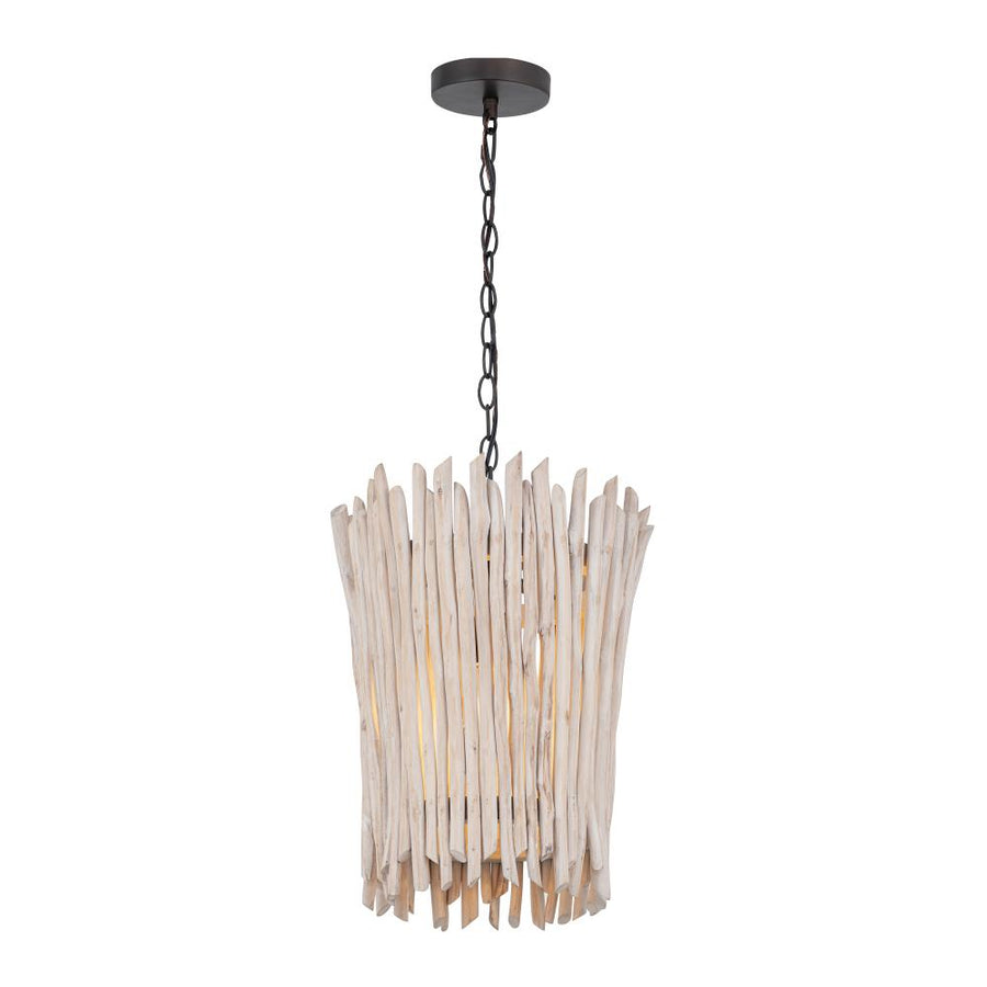 Maxim Lighting 22421WWTBZ Baywood 14 Inch Semi Flush Mount Light – Textured Bronze