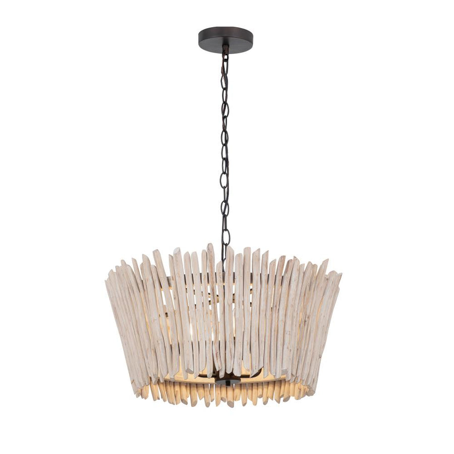 Maxim Lighting 22424WWTBZ Baywood 24 Inch Chandelier – Textured Bronze