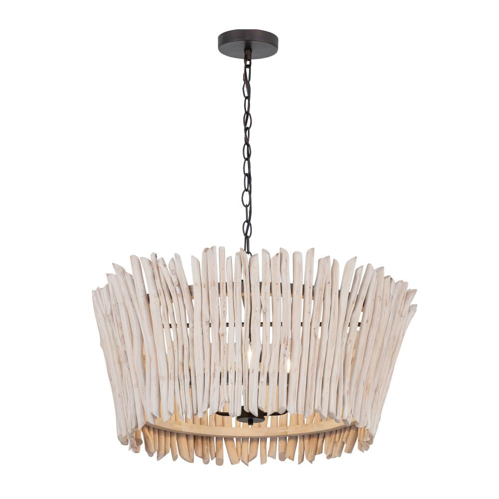 Maxim Lighting 22426WWTBZ Baywood 3 Inch Chandelier – Textured Bronze