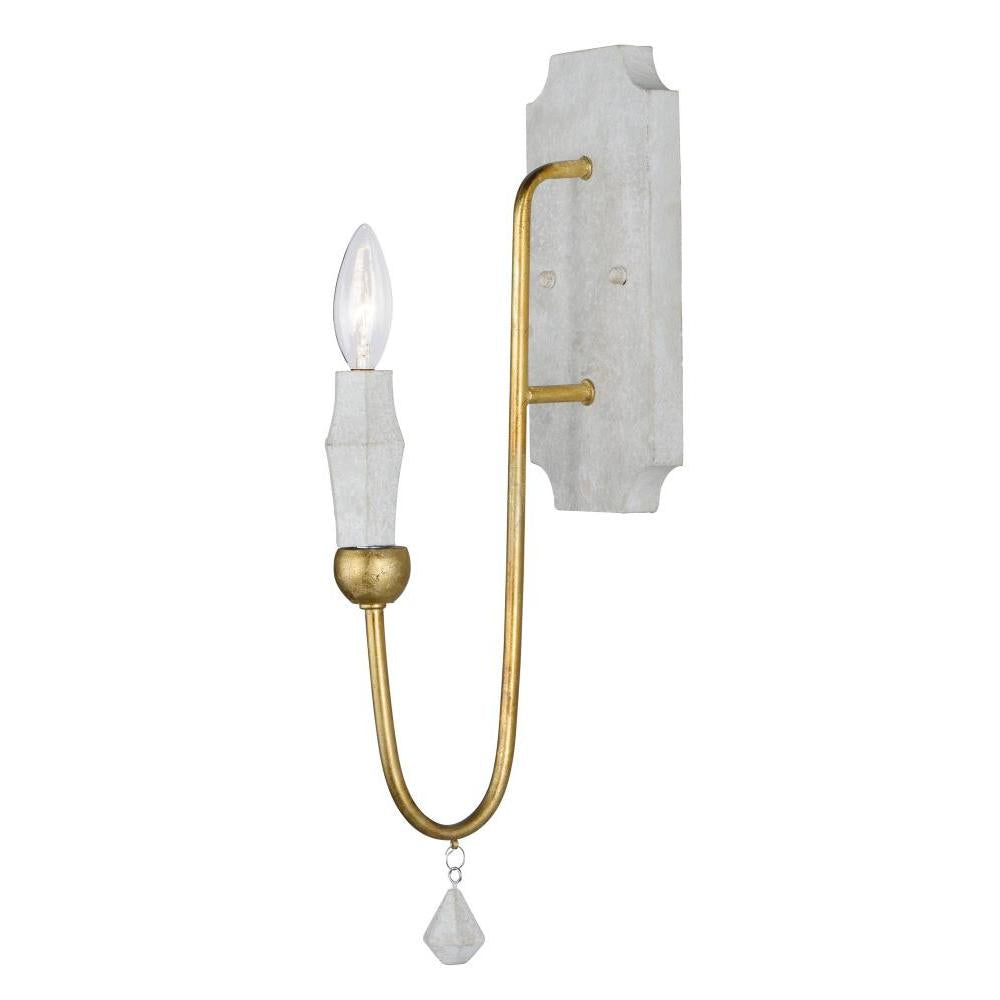 Maxim Lighting 22432CSTGL Claymore 4.75 Wall Sconce - Claystone / Gold Leaf