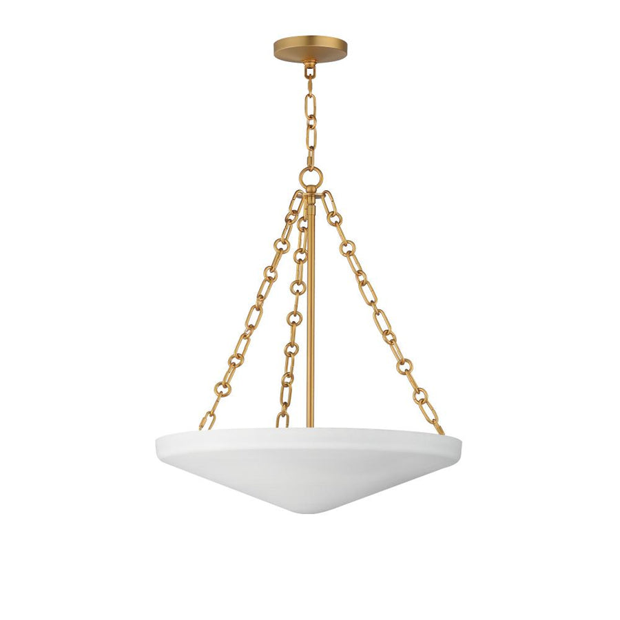 Maxim Lighting 22454WTNAB Foyer 19.75 Inch Chandelier – Natural Aged Brass