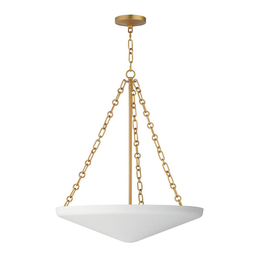 Maxim Lighting 22456WTNAB Foyer 23.5 Inch Chandelier – Natural Aged Brass