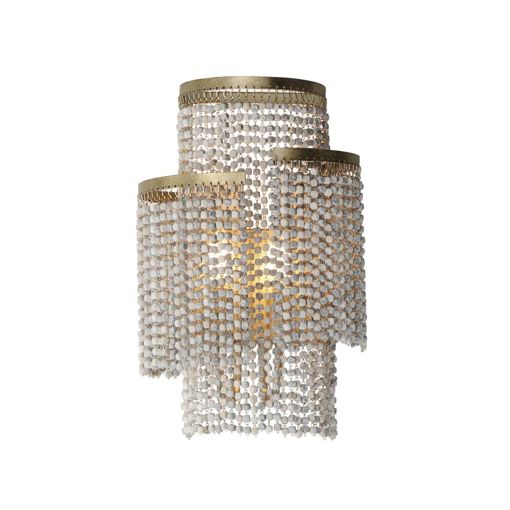 Maxim Lighting 22460WWDGS Fontaine 10 Wall Sconce - Golden Silver