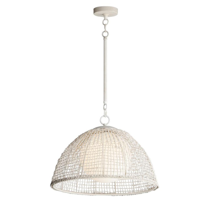 Maxim Lighting 22472WWT Cestino 21 Inch Semi Flush Mount Light – Weathered White