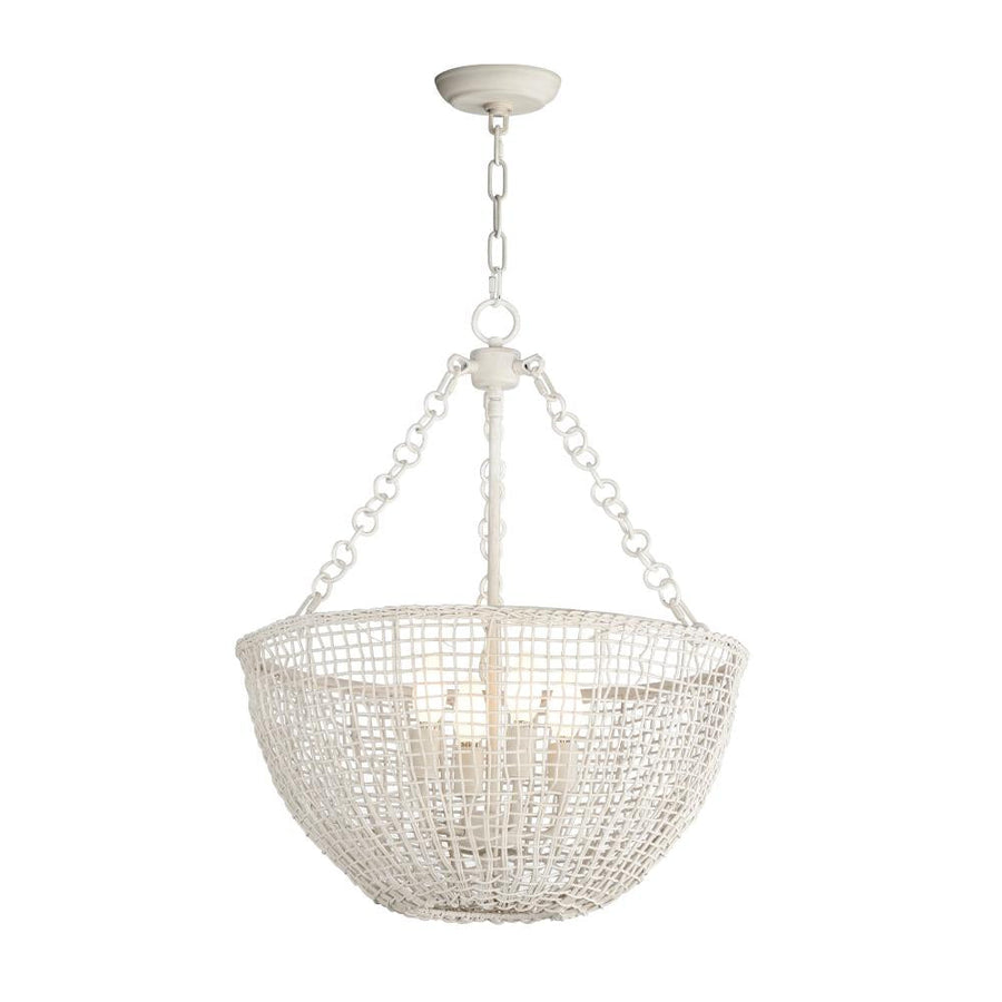 Maxim Lighting 22473WWT Cestino 21 Inch Invert Bowl Pendant – Weathered White