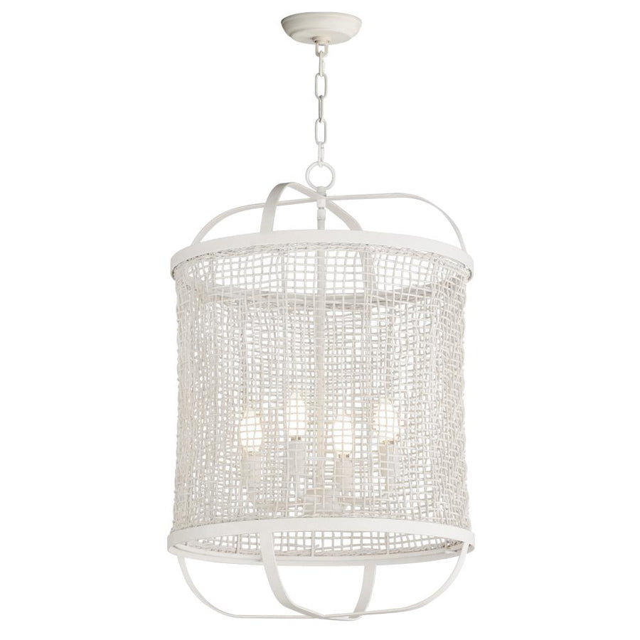 Maxim Lighting 22474WWT Cestino 19 Inch Semi Flush Mount Light – Weathered White
