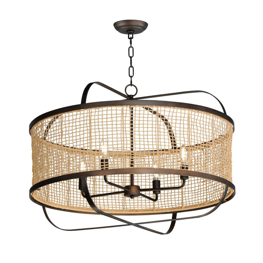 Maxim Lighting 22475NAANB Cestino 3 Inch Chandelier – Antique Bronze