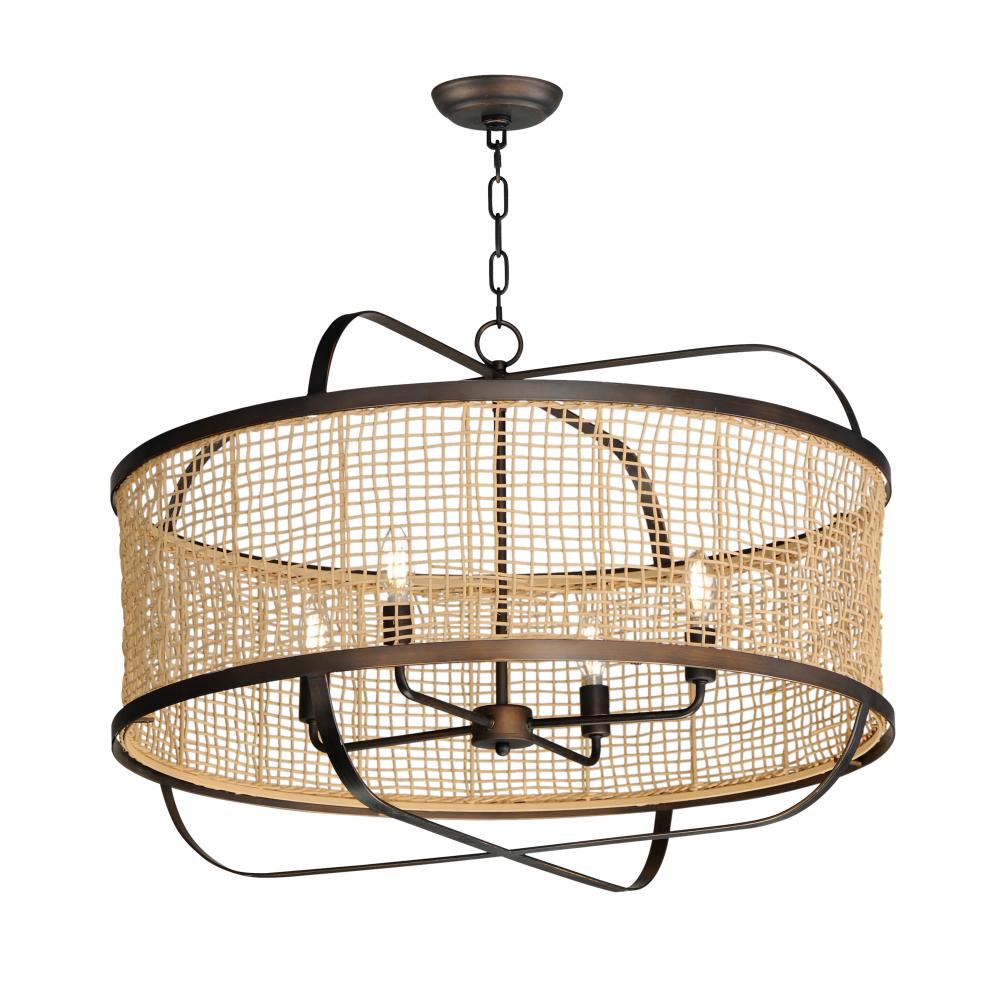 Maxim Lighting 22475NAANB Cestino 3 Inch Chandelier – Antique Bronze