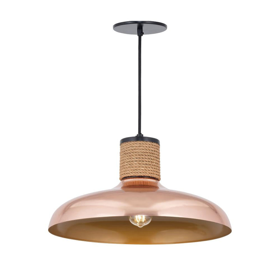 Maxim Lighting 22494CP Bingham 17 Inch Semi Flush Mount Light – Copper