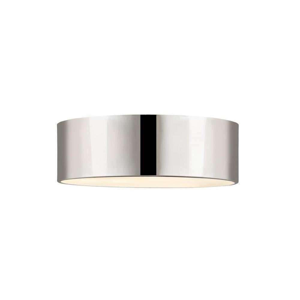 3 Light Flush Mount Light-Chrome