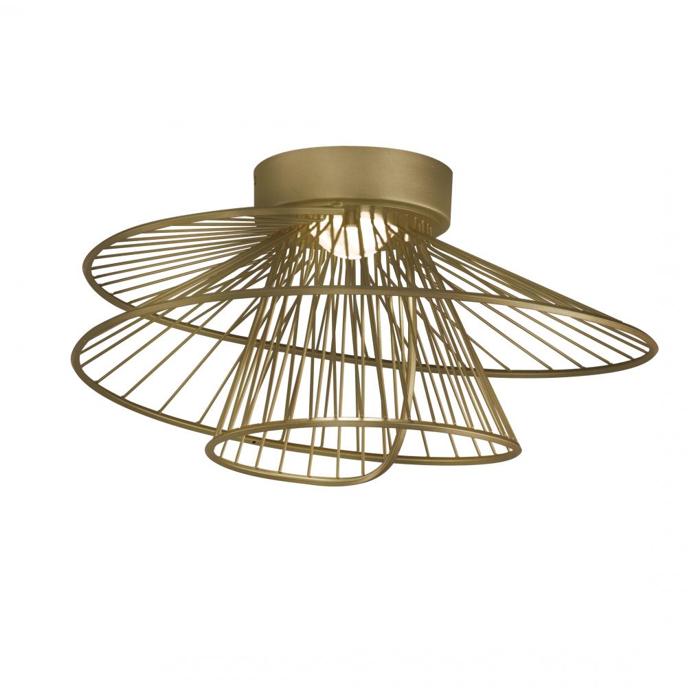 Maxim Lighting 24170NAB Zeta 20 Inch Flush Mount Light – Natural Aged Brass