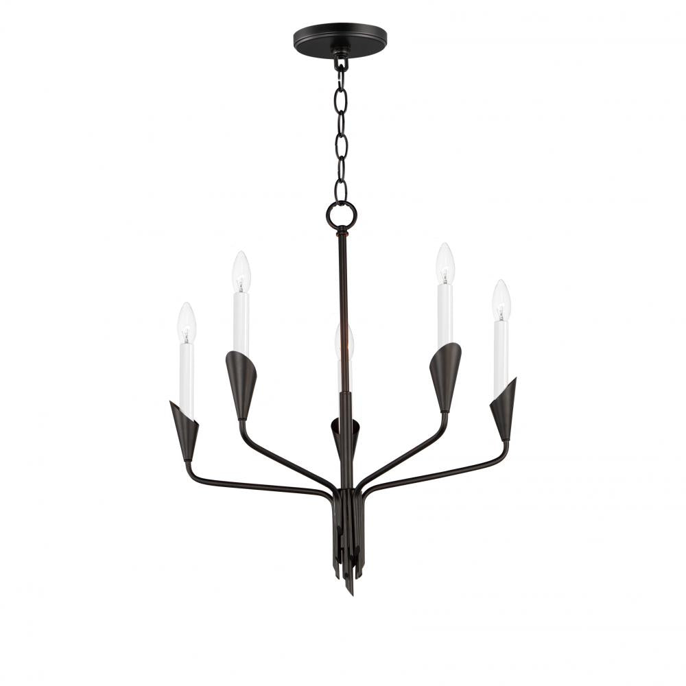 Maxim Lighting 24345BK Calyx 22 Inch Chandelier – Black
