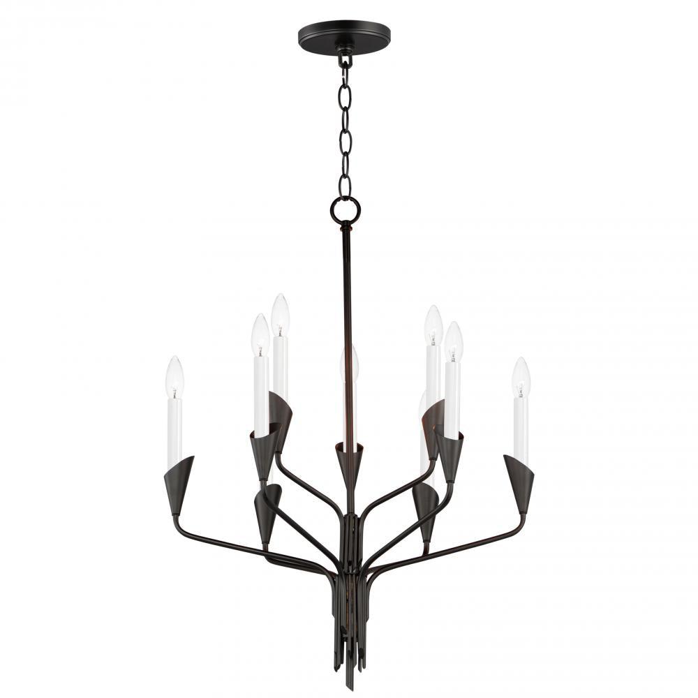 Maxim Lighting 24349BK Calyx 24.5 Inch Chandelier – Black