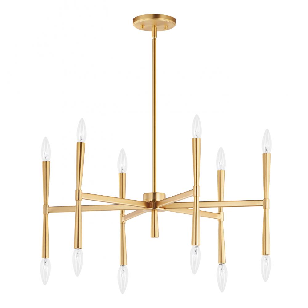 Maxim Lighting 24626SBR Rome 29.25 Inch Chandelier – Satin Brass