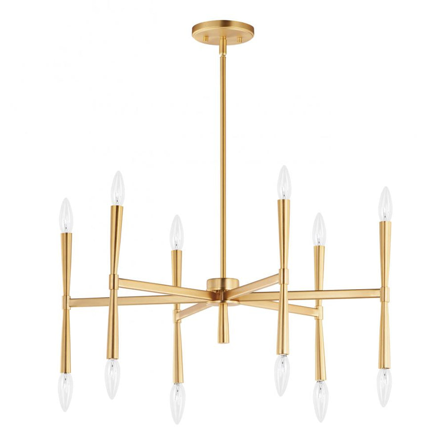 Maxim Lighting 24626SBR Rome 29.25 Inch Chandelier – Satin Brass