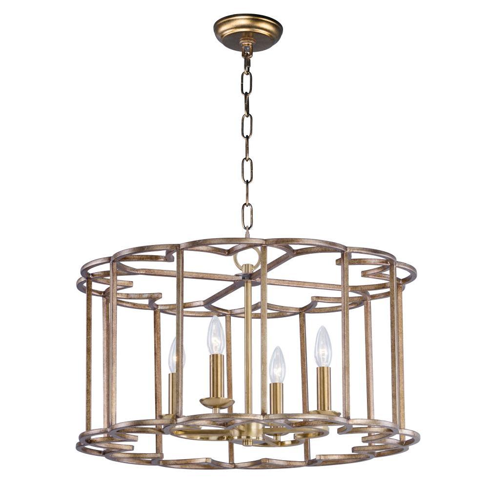 Maxim Lighting 24736BZF Helix 24 Inch Semi Flush Mount Light – Bronze Fusion