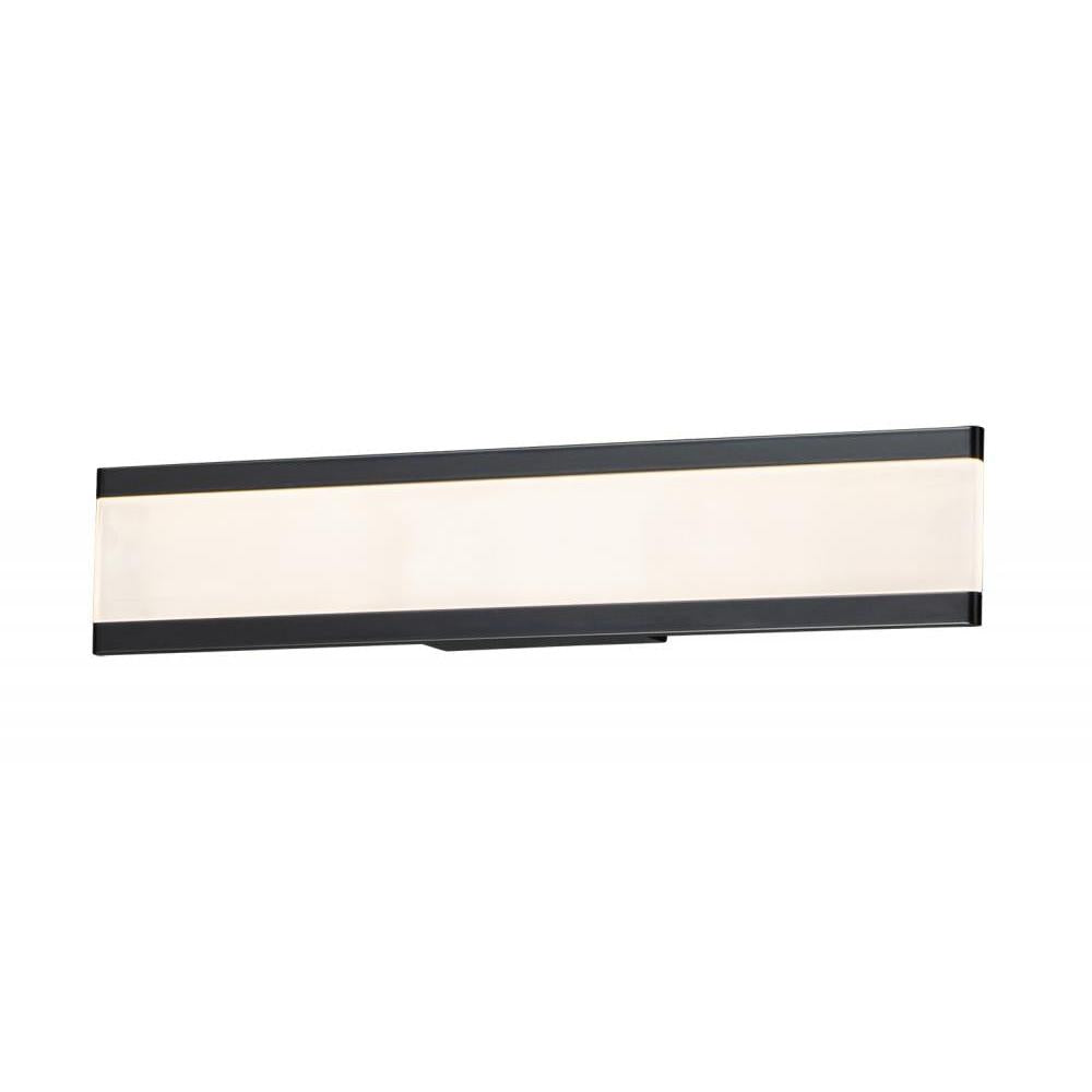 Maxim Lighting 24754FTBK Visor 24 Inch Bathroom Vanity - Black