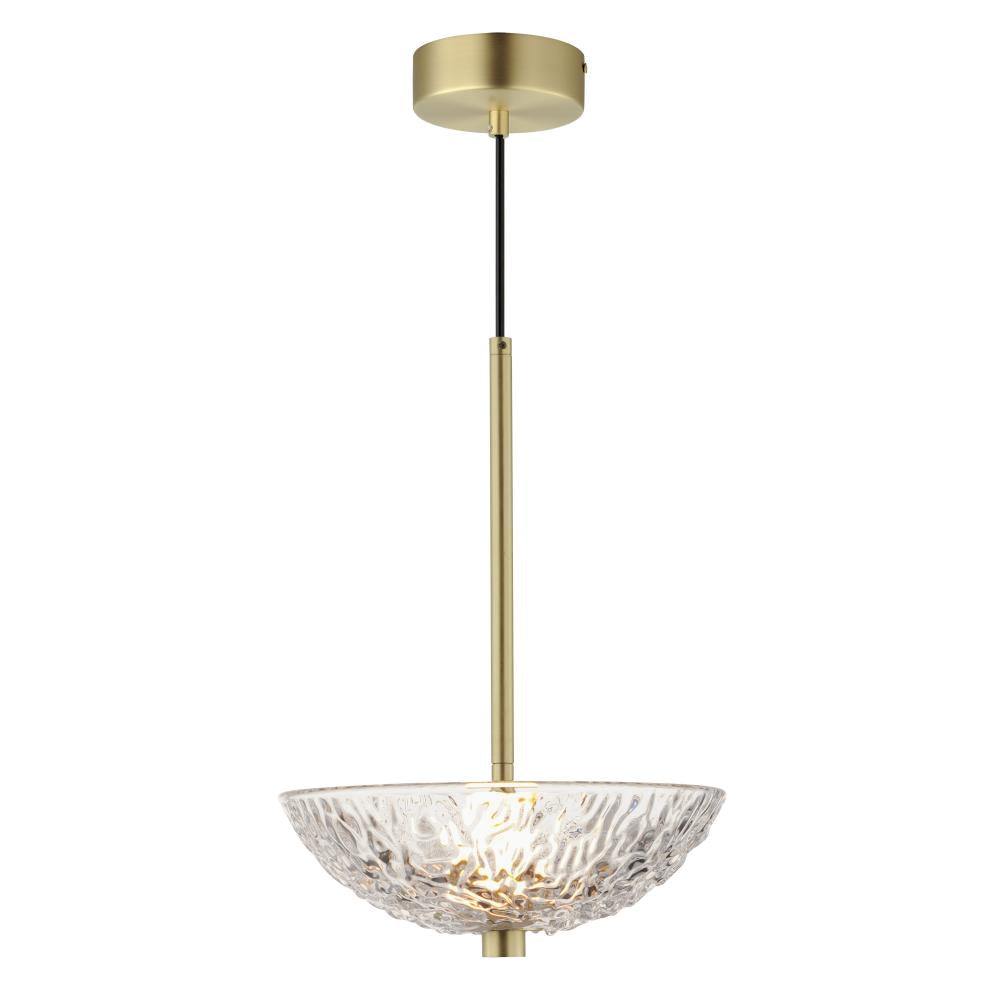 Maxim Lighting 24981TCSBR Metropolis 10 Inch Semi Flush Mount Light – Satin Brass
