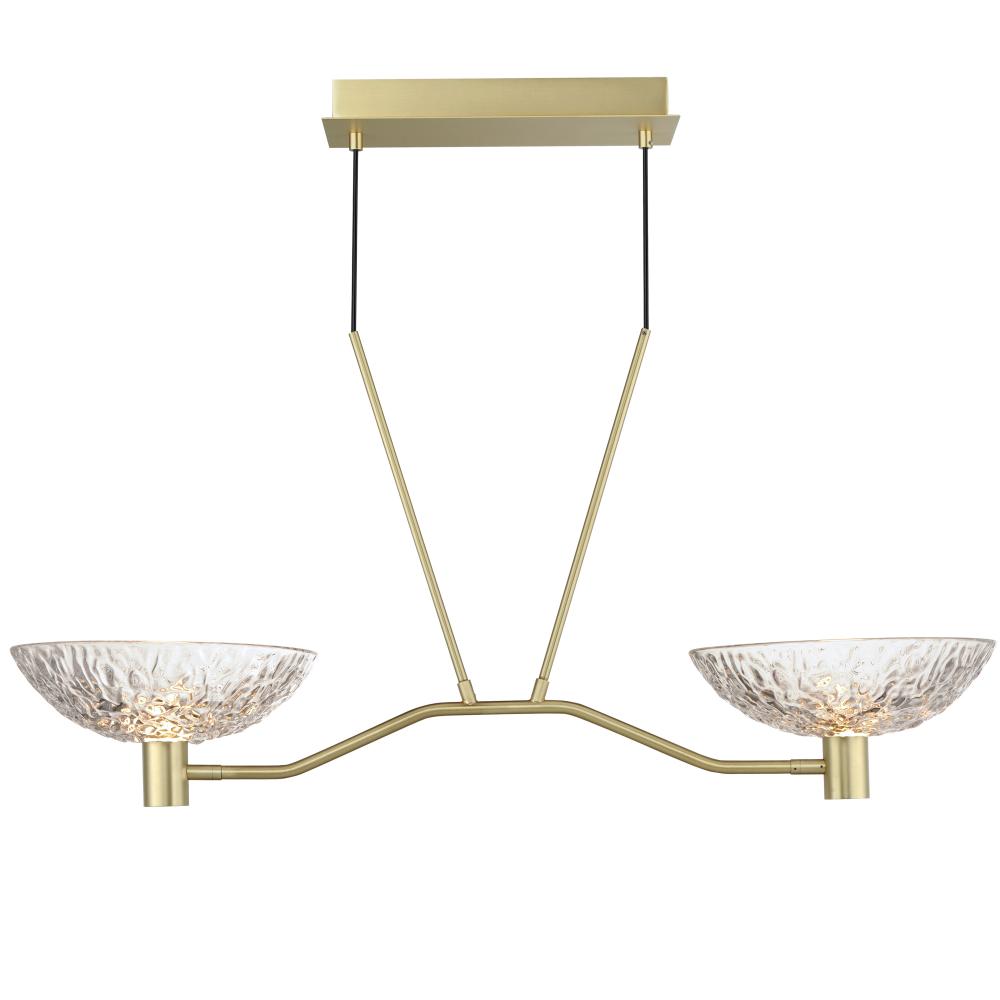 Maxim Lighting 24982TCSBR Metropolis 38 Inch Linear Pendant – Satin Brass