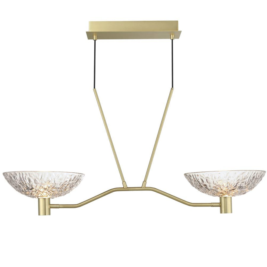 Maxim Lighting 24982TCSBR Metropolis 38 Inch Linear Pendant – Satin Brass