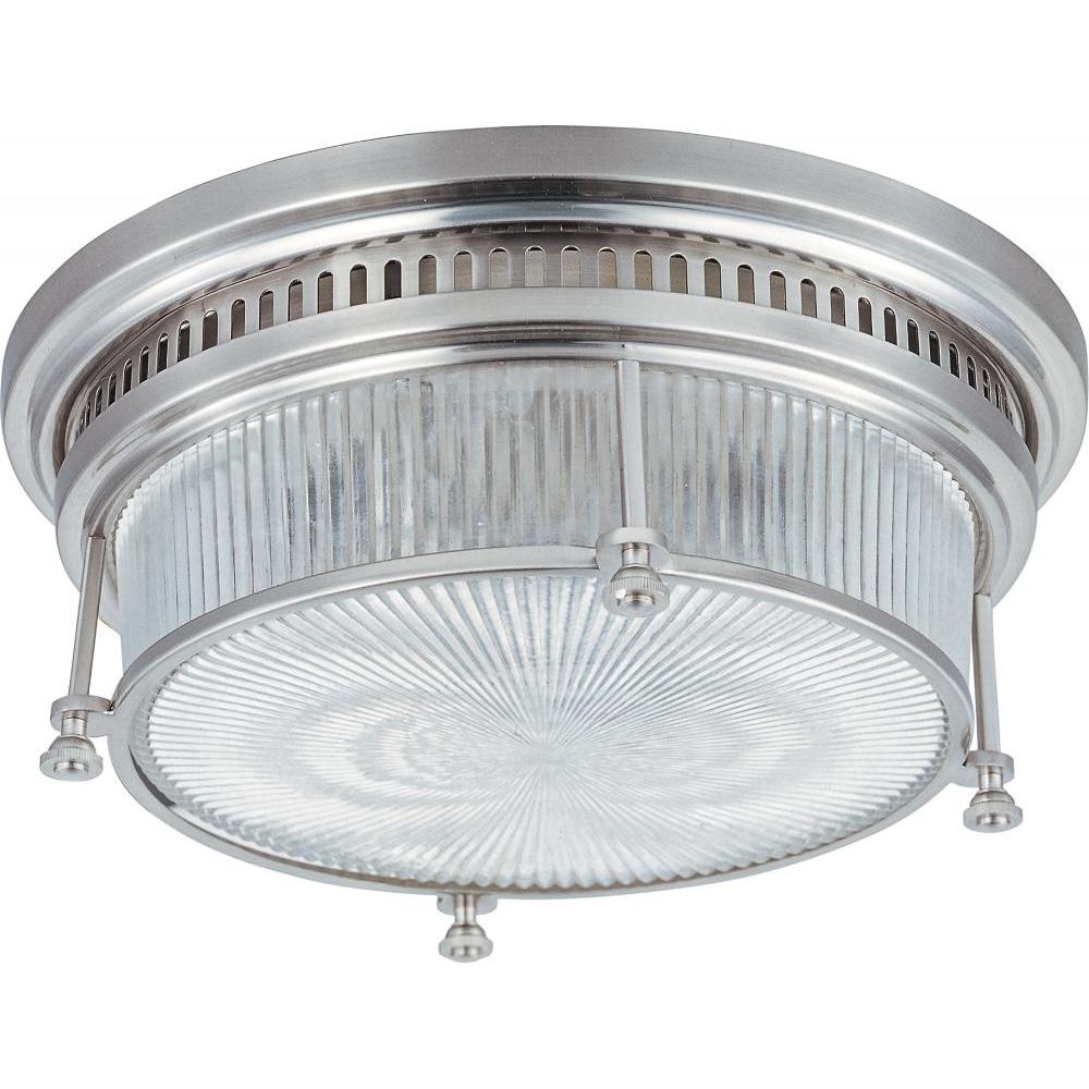 Maxim Lighting 25000CLSN Hi-Bay 13 Inch Flush Mount Light – Satin Nickel