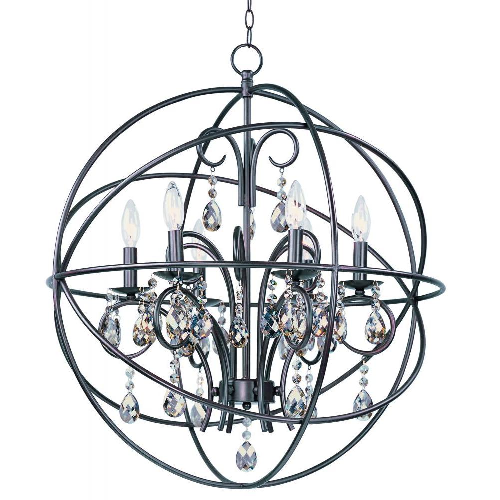 Maxim Lighting 25144OI Orbit 25 Inch Semi Flush Mount Light – Oil Rubbed Bronze