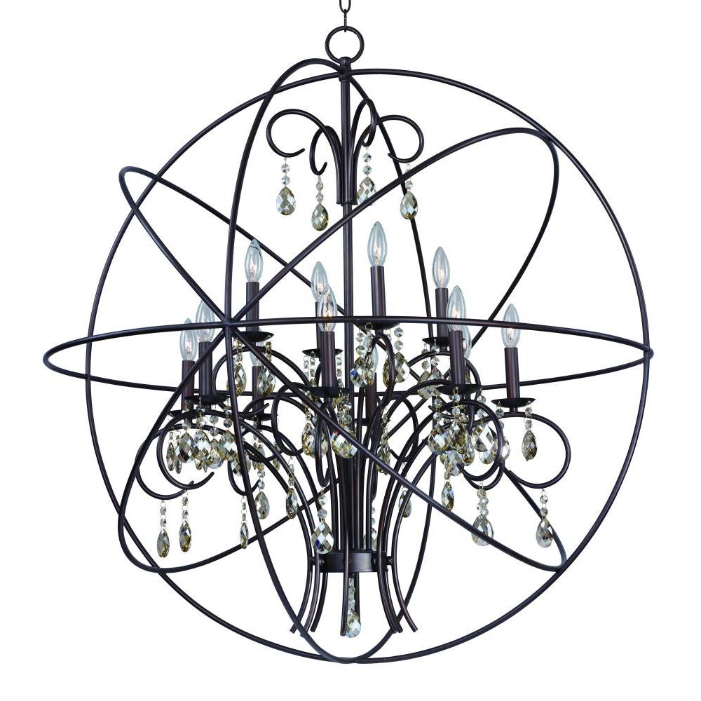 Maxim Lighting 25147OI Orbit 40 Inch Semi Flush Mount Light – Oil Rubbed Bronze