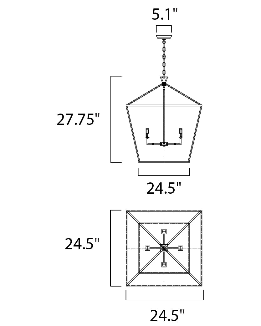 Abode-Single-Tier Chandelier