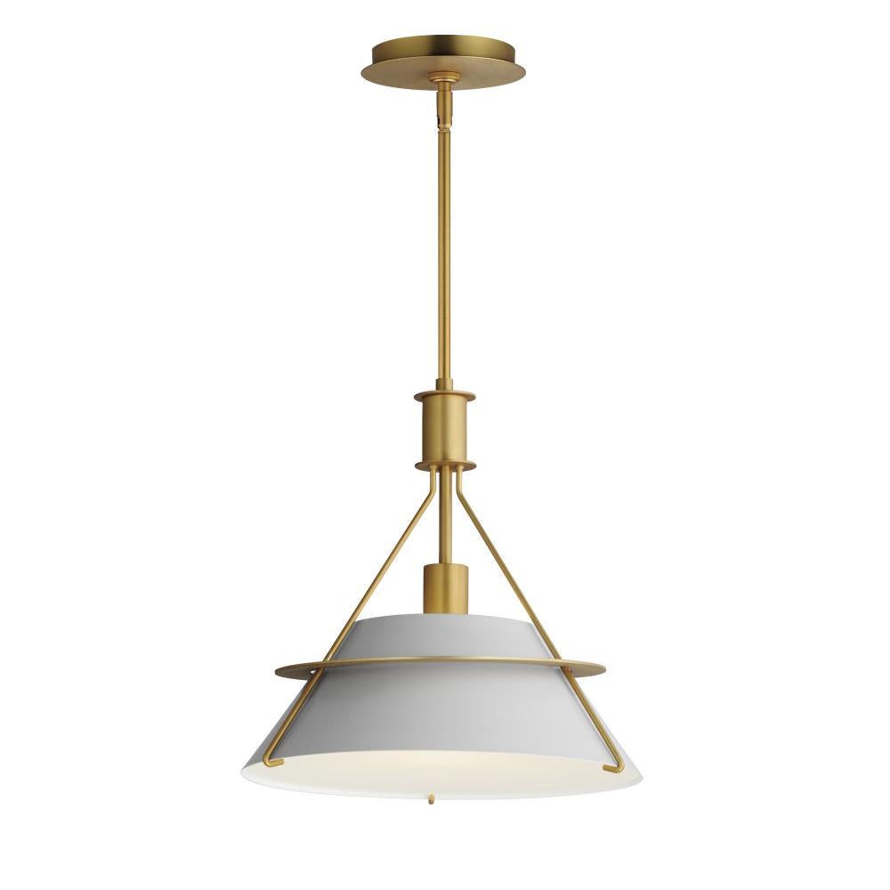 Maxim Lighting 25221LFGNAB Lucas 14.5 Inch Semi Flush Mount Light – Natural Aged Brass