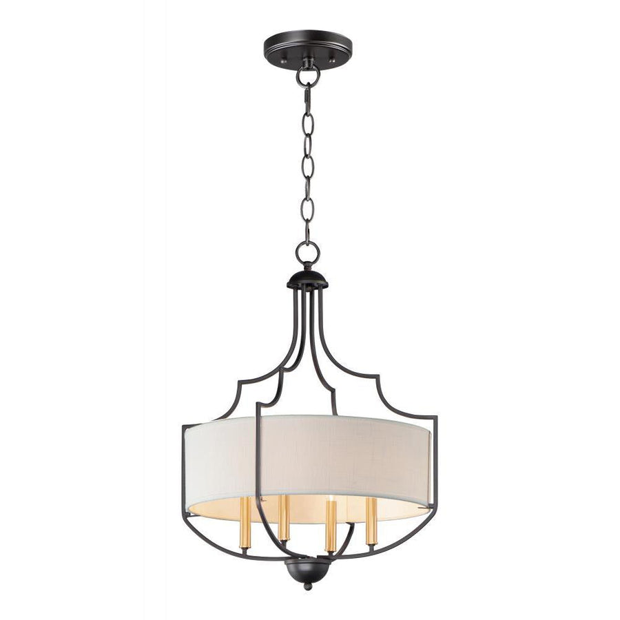 Maxim Lighting 25284WLBZAB Savant 20.25 Inch Chandelier – Bronze / Antique Brass