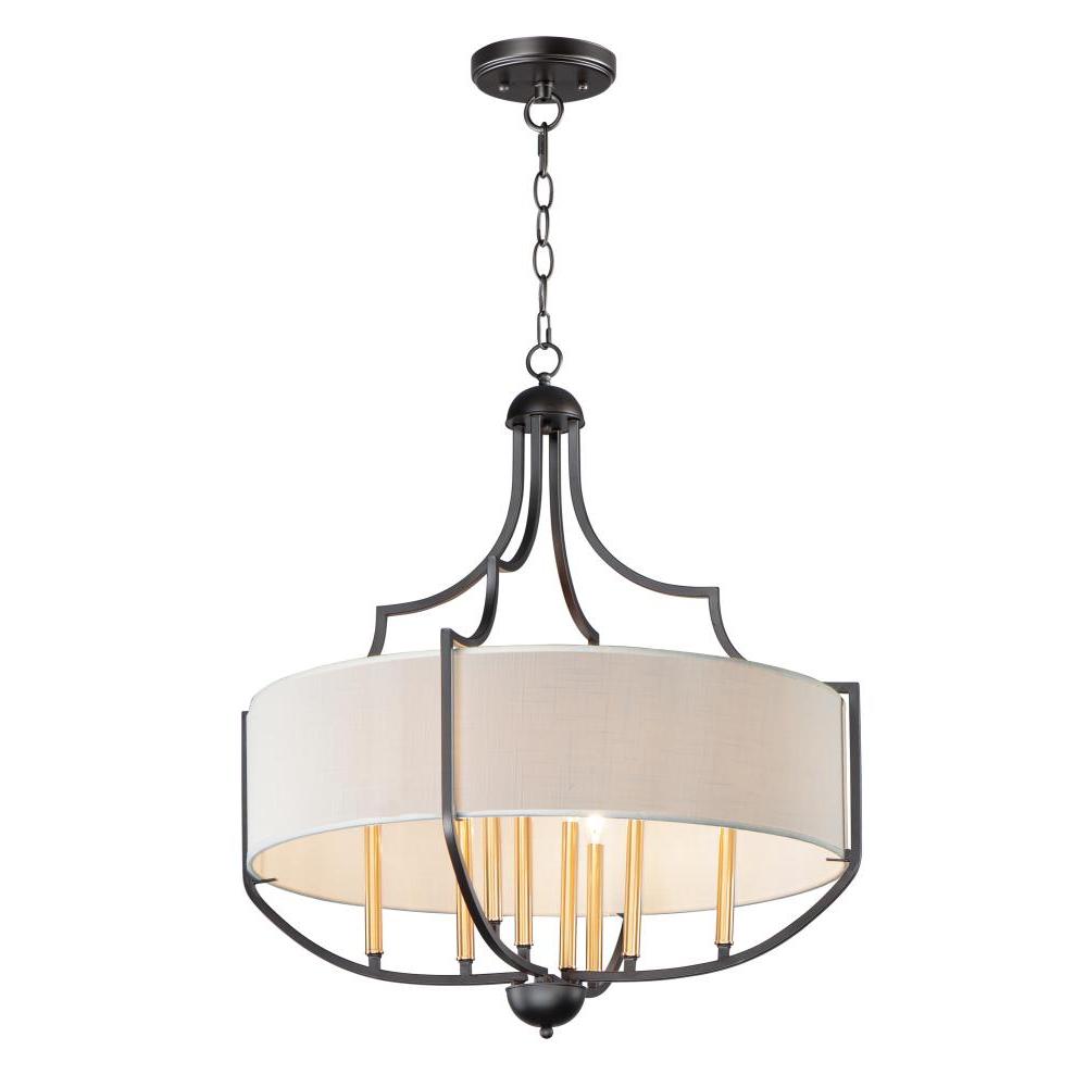 Maxim Lighting 25285WLBZAB Savant 31 Inch Chandelier – Bronze / Antique Brass