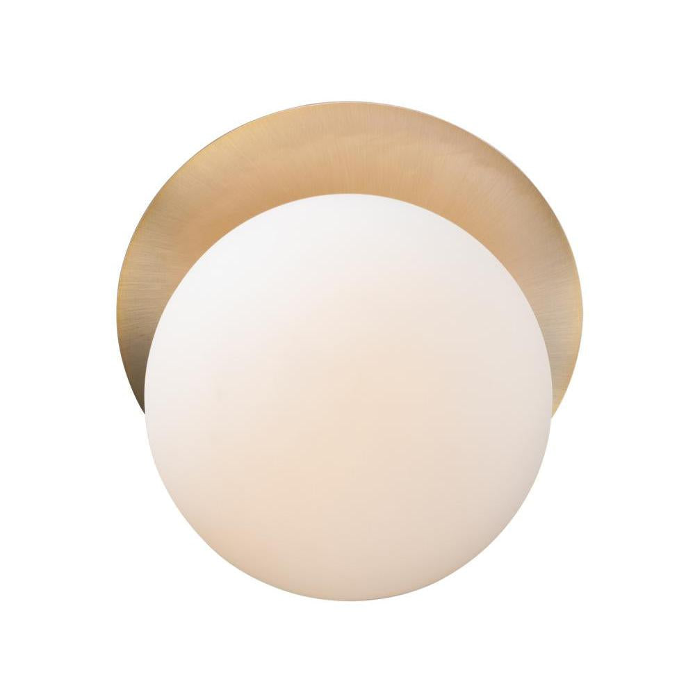 Maxim Lighting 26033SWSBRBK Vesper 7 Wall Sconce - Satin Brass / Black