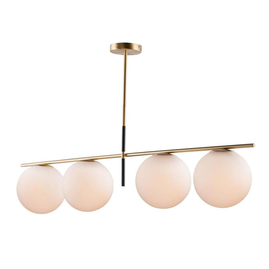 Maxim Lighting 26036SWSBRBK Vesper 47.5 Inch Linear Pendant – Satin Brass / Black