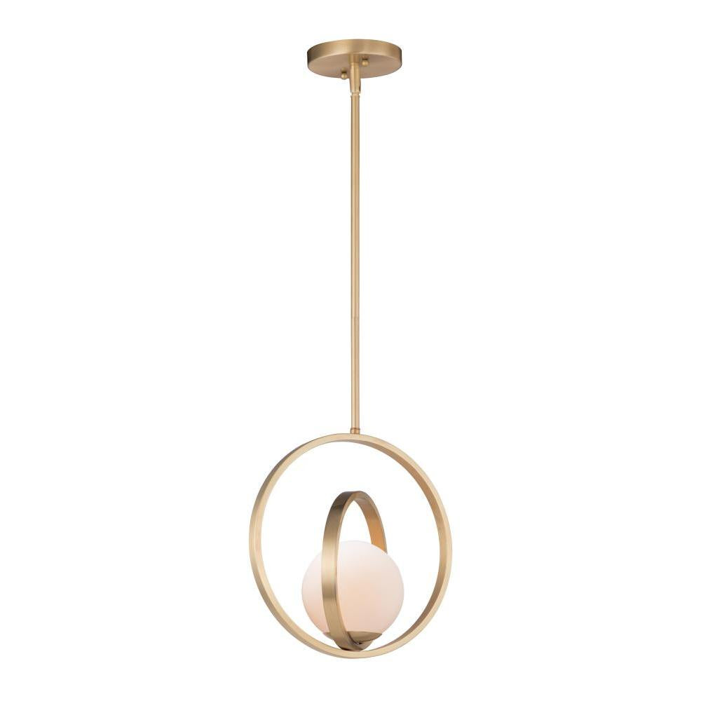 Maxim Lighting 26052SWSBR Coronet 12 Inch Semi Flush Mount Light – Satin Brass