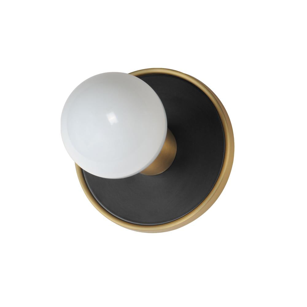 Maxim Lighting 26091BKNAB Hollywood 5 Wall Sconce - Black / Natural Aged Brass