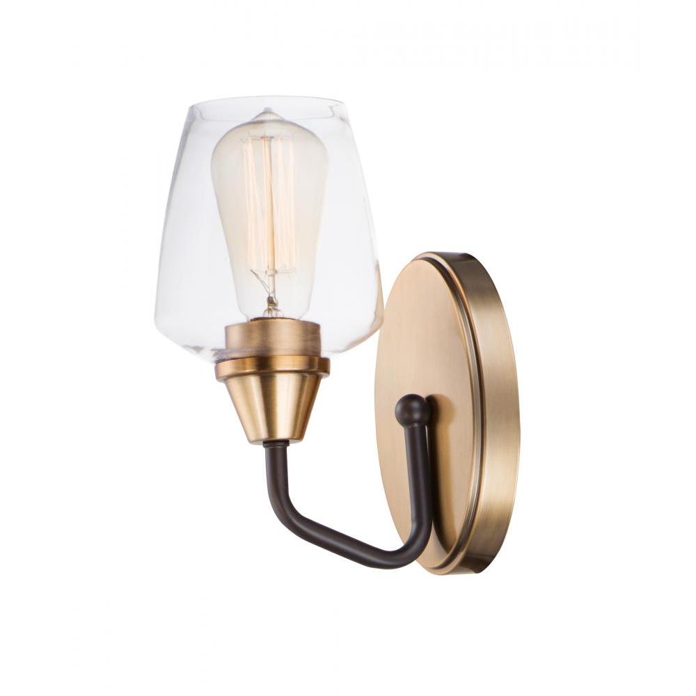 Maxim Lighting 26121CLBZAB Goblet 4.75 Wall Sconce - Bronze / Antique Brass