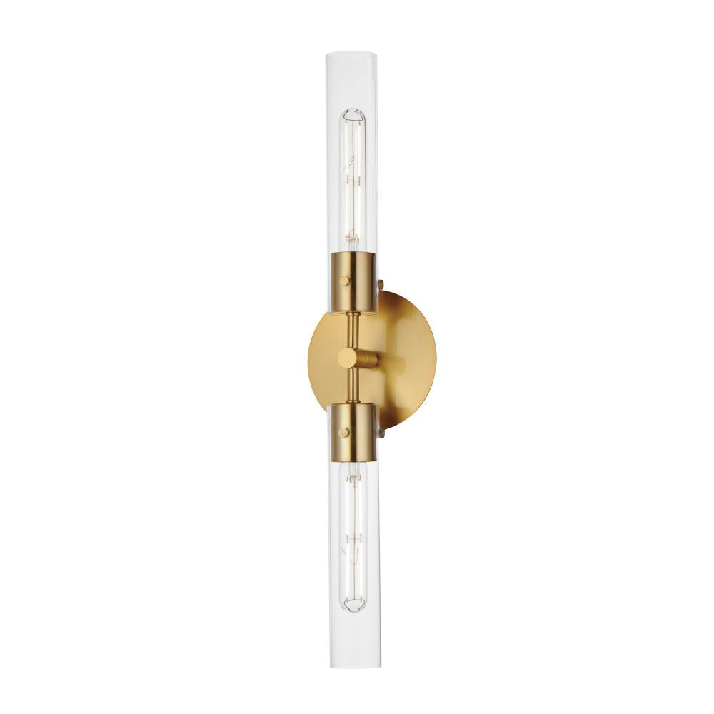 Maxim Lighting 26370CLNAB Equilibrium 6 Wall Sconce - Natural Aged Brass